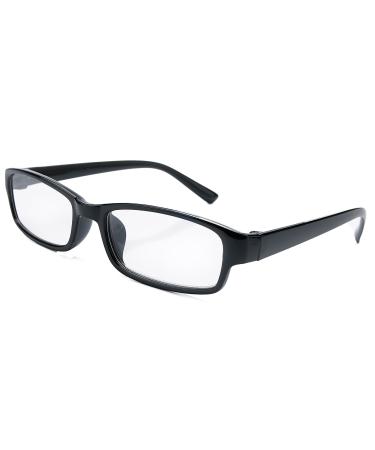 4sold (TM Slim Lesebrillen Retro Black Brown dunkelbraun +1.5 or +2.00 or +2.5 or +3.0 or +3.5 or +4.00 Schwarz 0.75 x