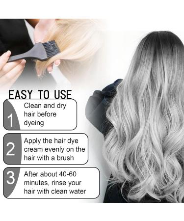Coloration Instantan e Pour Cheveux Gris Cr me Colorante Professionnelle Lotion De Teinture Capillaire Instantan e Changer Facilement Les Couleurs Jetable Pour Cheveux Gris Argent  - Buy Online on GoSupps.com