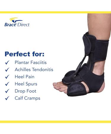 Brace Direct Dorsal Night Splint - Premium Plantar Fasciitis & Achilles Tendonitis Relief (L-XL) | International Shipping - Buy Online on GoSupps.com