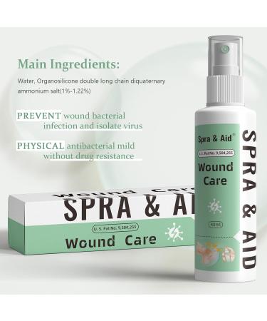 First Aid Spray Active Skin Repair Antiseptic Wound Care Therapy for Minor Cuts & Scrapes 2oz - Buy Online on GoSupps.com