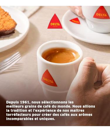 Delta Caf s Caf en Grains Espresso Bar Paquet de 2 x 1kg Intensit 14 Arabica & Robusta Notes Caramel & pices Pour Machines Automatiques et Moulins - Buy Online on GoSupps.com
