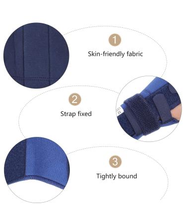 Buy Finger & Thumb Wrist Support Strap - Carpal Tunnel Brace - Adjustable Night Support - Fitness Fabric Brace - Blue for Left Hand - Buy Online on GoSupps.com