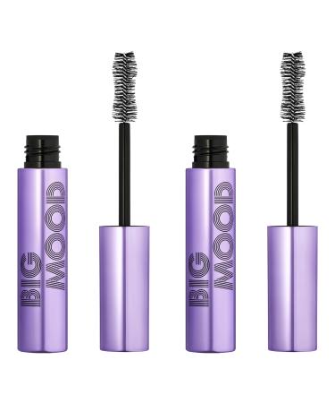 e.l.f. Big Mood Mega Volume & Lifting Mascara Bundle, Bold Volume & Instant Lift, Creates Long Lasting Voluminous Lashes, Infused with Jojoba Wax, Black, 2 Count - Buy Online on GoSupps.com