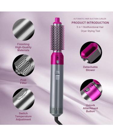TAHSHINE 5-in-1 Hair Styler Blow Dryer Brush | Negative Ionic Electric Styling Tool with Detachable Brush Heads for Straightening & Curling - Buy Online on GoSupps.com