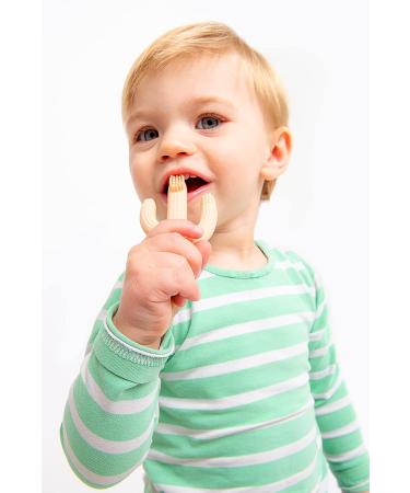 Children's Toothbrush & Cooling Teething Toy | Baby Silicone Cactus Bite Ring - Large Pink Teether for First Teeth - Buy Online on GoSupps.com