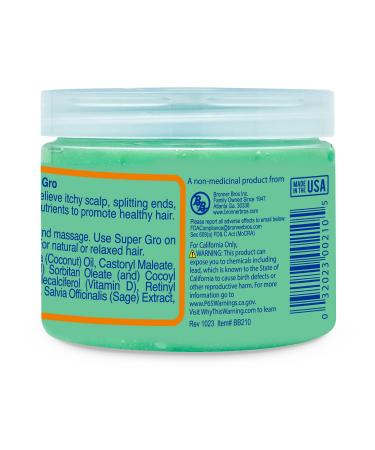 Bronner Brothers Double Strength Super Gro - Hair Treatment for Dry Itchy Scalp with Vitamins & Coconut Oil - Nourish Repair & Moisturize Damaged Hair - 6oz - Buy Online on GoSupps.com