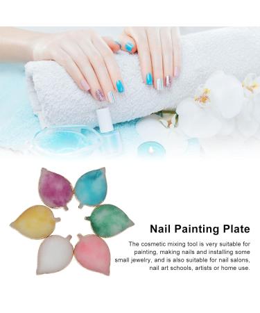 Shop 6pcs Leaf Shape Nail Art Display Plates - Multifunctional Manicure Tools for Nail Salons | Worldwide Shipping - Buy Online on GoSupps.com