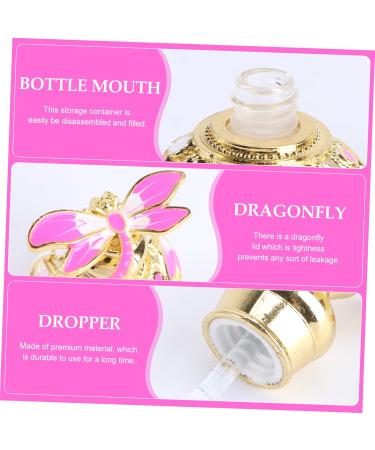 Beaupretty 15 Dragonfly Perfume Bottle Empty Refillable Essential Oil Bottle Retro Decor Refillable Perfume Bottle Arabic Decor Terrarium Travel Vintage Pink Decorative Bottle Glass 15 ml Pink - Buy Online on GoSupps.com