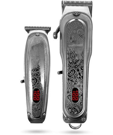 XPERSIS PRO Cordless Hair Clipper + Hair Trimmer for Mens and Barbers +Shaver with Sharp Blades Cord/Cordless Electric Razor for Mens Silver & Blue - Buy Online on GoSupps.com