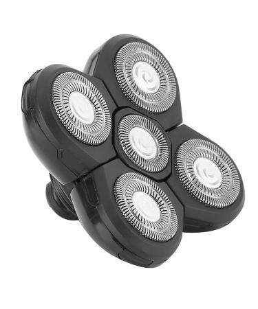 Electric Beard Shaver Carver Blades by 5 Blade Rotating Head Accessory Replacement Shavers for Men Bald Head Rotary Shaver Grooming Kit Facial Clean Trimmer Spare 5 Cutter Head