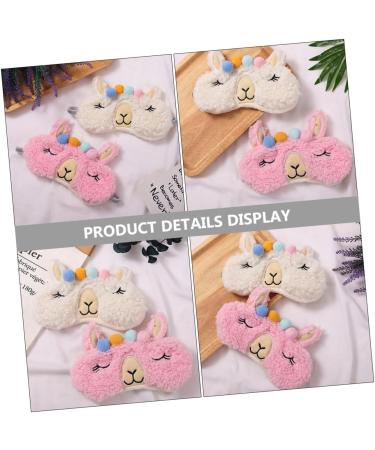 FRCOLOR 2pcs Sherpa Fleece Eye Masks - Luxury Sleep Masks for Men & Women Travel-Friendly Plush Eye Covers - Buy Online on GoSupps.com