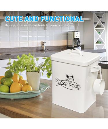 Vumdua Farmhouse Pet Food Storage Container Set - Airtight, Durable, With Scoop | Perfect Gift for Pet Owners - Buy Online on GoSupps.com