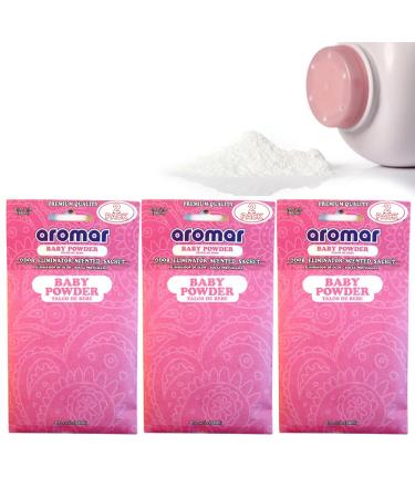 6 Pc Baby Powder Scented Sachet Drawer Bags - Large Fresh Scent Air Freshener for Home & Travel | Premium Quality & Long-lasting Aroma - Buy Online on GoSupps.com