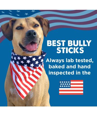 USA Baked & Packed Bully Sticks - 100% Free-Range Grass-Fed Beef - Promotes Dental Health - 8oz Pack - Single-Ingredient & Grain-Free - Buy Online on GoSupps.com