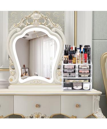 DreamGenius 3-Piece Acrylic Makeup Organizer Set with 8 Drawers - Stackable Vanity and Bathroom Cosmetic Storage - Buy Online on GoSupps.com