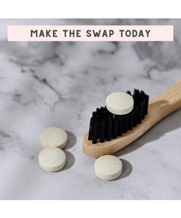 Natural Whitening Toothpaste Tablets - 120 Count Bundle Fluoride Free US-Made Mint Flavor TSA Compliant - Buy Online on GoSupps.com