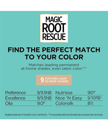 L'Oreal Magic Root Rescue 10-Minute Light Blonde Hair Color Kit - Quick & Easy Root Touch-Up - Buy Online on GoSupps.com
