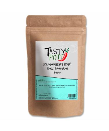 Tasty Pott Bolivian Pink Salt Granules 2-4mm 250g | Cooking & Seasoning | Salty Salty Salt | Premium Natural Salt | Refill Pack