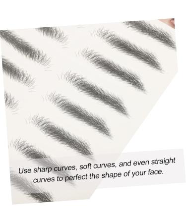 FOMIYES 16 Pcs Imitation Eco Eyebrow Sticker Stickers Waterproof Makeup Water Transfer Eyebrow Sticker Hair 1 count (Pack of 1) Assorted Colorx2pcs - Buy Online on GoSupps.com