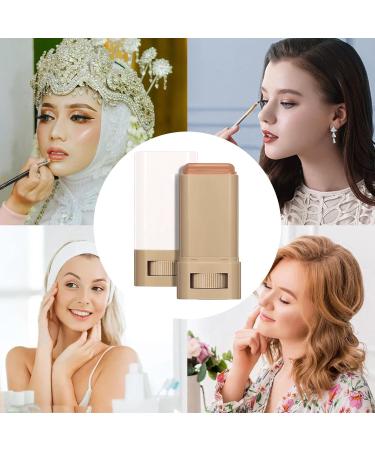 Zibeem Beauty Balm for Intense Skin Tone Portable Moisturizing Foundation Stick Long Lasting Concealer Stick Firm Tinted Foundation Stick For Face - Buy Online on GoSupps.com