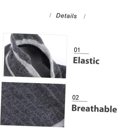 Inner Height Socks - Eel Cushion Insoles for Heels | Height Increase Sock Pads | No Show Warm Pure Cotton Light Grey - Buy Online on GoSupps.com