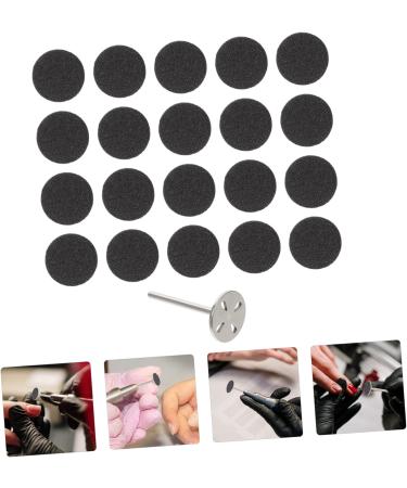 Housoutil 1 Set Nail Polishing Sheets Replaceable Sandpaper Discs Nail Art Accessories Sandpaper Metal Shaft Nail Accessories Electric Grinding Slices Pedicure Nail File Lava Stone - Buy Online on GoSupps.com