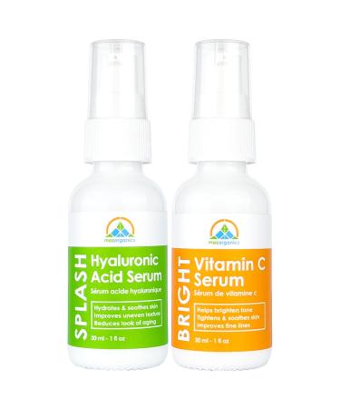 The Serum Kit - Skincare Gift Set with Vitamin C and Hyaluronic Acid Serums for Skin Tightening Anti Aging Moisturizing and Hydrating Your Skin (1oz) 1 Ounce