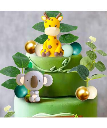 JeVenis Jungle Animal Cake Decorations for Kids Birthday Parties & Baby Showers | Fun Themed Party Supplies - Buy Online on GoSupps.com