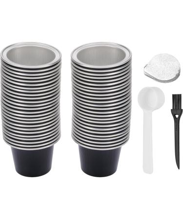 EMUKOEP Lot de 50 capsules de caf en aluminium de 15 ml dosettes de caf autocollants pour couvercle cuill re et pinceau pour un usage unique (noir) - Buy Online on GoSupps.com