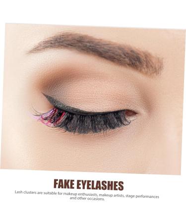 minkissy 14 Pairs False Eyelashes Fake Lashes Fake Eyelashes Cluster Lashes Fluffy Eyelashes Colored Lashes Makeup Eyelashes Individual Lashes Color Lashes Extend Imitation Multi-layer - Buy Online on GoSupps.com
