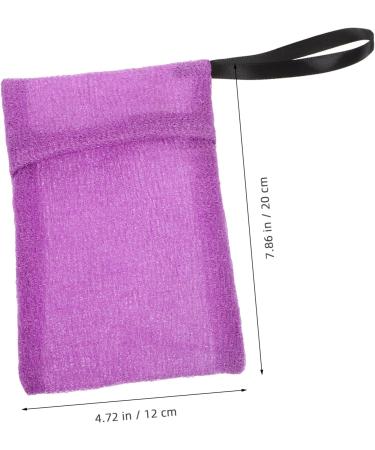 WOFASHPURET Soap Mesh Bag Purple Bar Soap Scrubber Pouch Bar Soap Scrubber Soap Scrubber Pouch Nylon - Buy Online on GoSupps.com