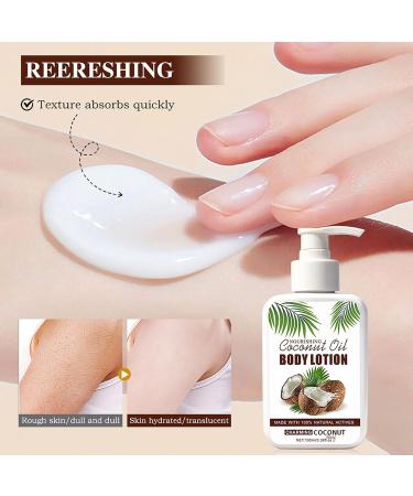 CLY AMS Coconut Oil Body Lotion for Dry Skin Hand & Body Cream Moisturizer Hydrates Dry Skin Instantly Lightweight for Women & Men - Buy Online on GoSupps.com