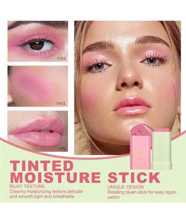 Beautfave 3-in-1 Cream Blush Stick Waterproof & Lightweight Blush for Lip, Cheek, and Eye Pink - Buy Online on GoSupps.com