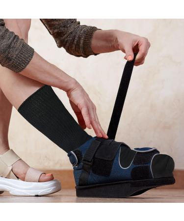 2 Pack Extra Wide Calf Length Socks for Swollen Feet and Legs - Ideal for Edema, Lymphedema, Bariatric, Diabetic Relief - Men and Women (Black) - Buy Online on GoSupps.com