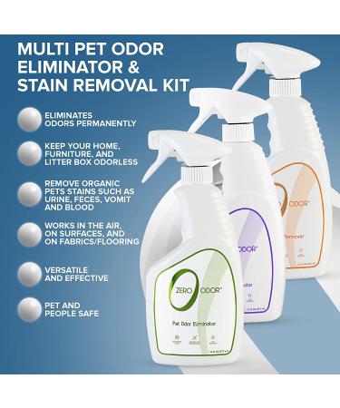 Zero Odor ZOP 1065 Multi Pet Odor Eliminator Kit - Say Goodbye to Unwanted Pet Smells - Buy Online on GoSupps.com