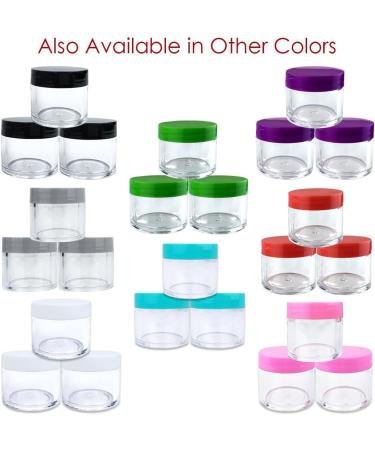 Beauticom Premium 30G/30ML Clear Jars (6 Pack) - BPA Free Round Containers with White Lids for Beads Gems Glitter & Crafts - Buy Online on GoSupps.com