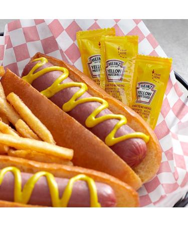 Heinz Mustard Single Serve Packets - 50 Count + 2 Wood Knives and a one of a kind sticker by PaLiSoL CREATiONS! | Convenient Individual Portions | Ideal for On-the-Go Picnics and Restaurants - Buy Online on GoSupps.com