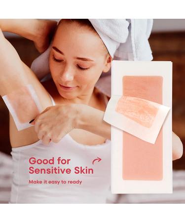 40 Wax Strips for Hair Removal - Vegan & 98% Natural Spain Made Waxing Strips - Body, Bikini & Brazilian Wax - Ready to Use Hair Remover for Women with 4 Finishing Wipes - Buy Online on GoSupps.com