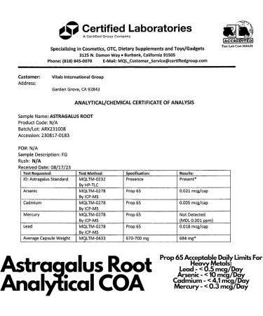 PRISTINE S Astragalus Root 1000mg - Immune Support & Healthy Aging Supplement - 90 Day Supply - Buy Online on GoSupps.com