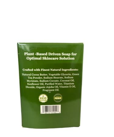 Natural Green Tea Bar Soap - Pure Organic & Eco-Friendly | International Shipping Available - Buy Online on GoSupps.com