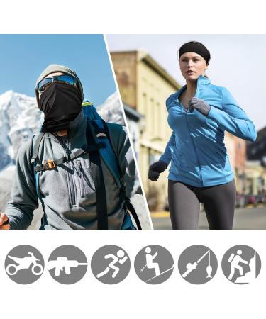 Qhui Multifunctional Hose Scarf - 4 Pack Neckerchief for Men & Women | Breathable Quick-Drying Sun Protection for Motorcycle Running & Cycling - Buy Online on GoSupps.com