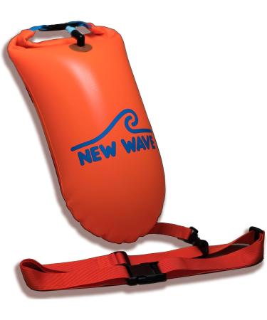 New Wave Swim Buoy - Light and Visible Float for Open Water Swimmers and Triathletes - Buy Online on GoSupps.com