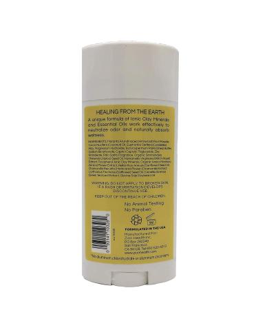 Zion Health Clay Dry Bold Deodorant Stick 2.8 oz - Palo Santo | Natural Odor Protection - Buy Online on GoSupps.com