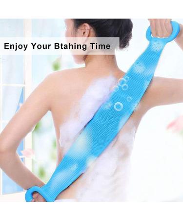 Silicone Back Scrubber for Shower - Bath Body Brush Set for Men and Women - Buy Online on GoSupps.com