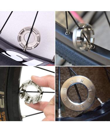 Goabroa Spoke Wrench - 8 Way Hard Steel Bike Rim Truing Tool for Bicycle Wheel Tension Adjustment - Buy Online on GoSupps.com