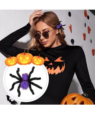 Spider Hairpins - Hair Styling Spider Pins for Halloween Spider Barrettes Halloween Hair Accessories for Family Friends Women Purple - Buy Online on GoSupps.com