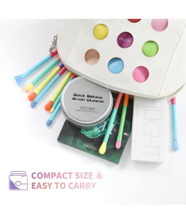 Docolor Makeup Brush Cleaner Sponge - Quick Color Removal for Makeup Brushes No Water Needed Travel-Friendly Black - Buy Online on GoSupps.com