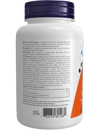 NOW Supplements 5-HTP (5-Hydroxytryptophan) 200mg Plus Tyrosine Capsules 60 Count & Supplememts L-Tryptophan 220mg Capsules 60 Count 5-HTP+ 220mg Capsules - Buy Online on GoSupps.com