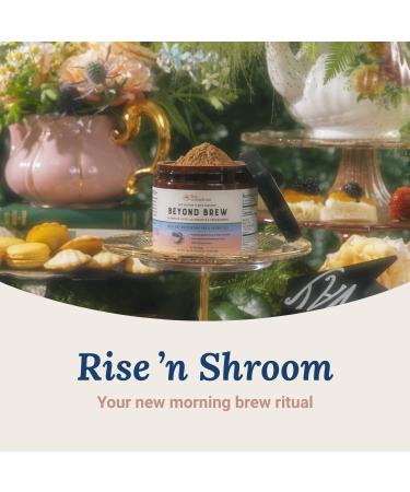 Beyond Brew Mushroom Superfood Coffee | Low Caffeine Healthy Coffee Substitute | With Prebiotics & Probiotics | 30 Servings 7 oz - Live Conscious - Buy Online on GoSupps.com