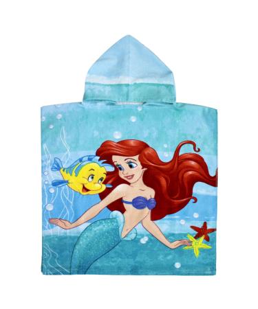 Jerry Fabrics Disney Arielle Bath Poncho Children's Poncho with Hood 50 x 115 cm